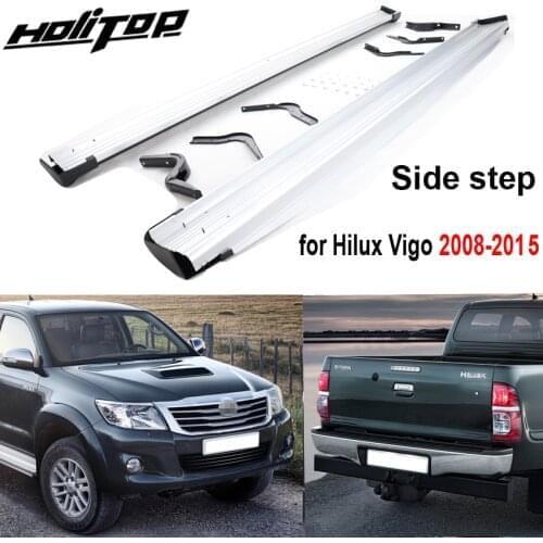 Running board side steps side bar for Toyota old Hilux Vigo 2007-2015,original style.ISO9001 quality, easy installation
