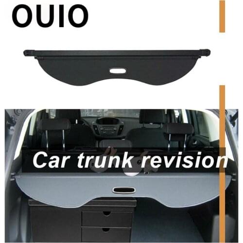 OUIO 1Set Car Rear Trunk Cargo Cover Auto For Ford Escape/Kuga 2013 2014 2015 2016 Black Security Shield Shade Auto accessories