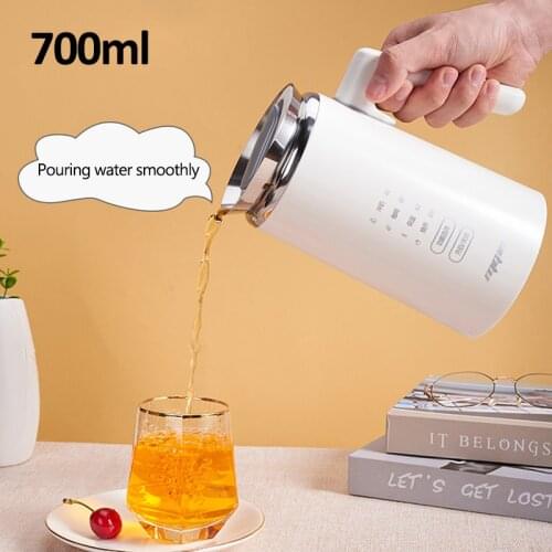Zk30 Electric Water Kettle Portable Multifunction Stainless Steel Tea Pot Coffee Milk Boiling Cup 4 Gear Tempetature Kettle 0.7L