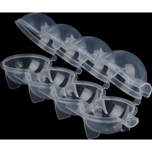 4 Cavity 5.5cm Big Size Ball Ice Molds Sphere Round Ball Ice Cube Makers Home Bar Party Kitchen Whiskey Cocktail DIY Ice Moulds