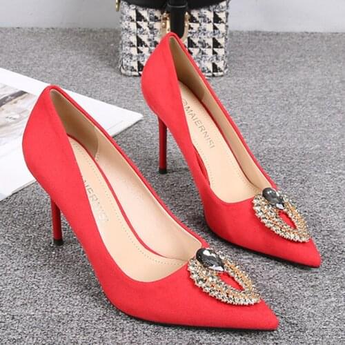 Замшевые туфли-лодочки Gersri China At AliExpress