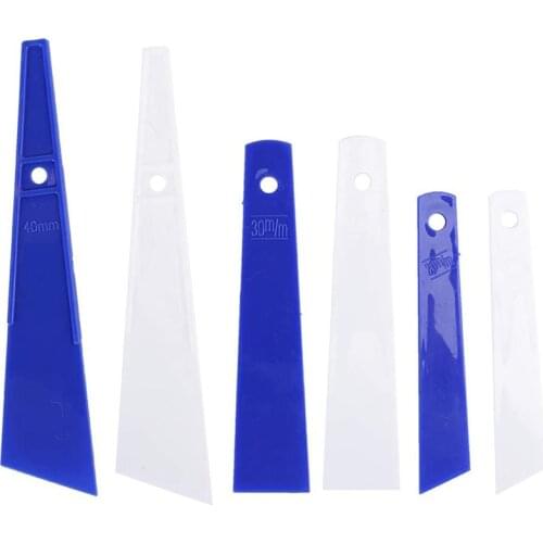 Hot XD-6Pcs Glue Tool Smear Plastic Glue Scraper Leather Scraping Spreaders Glue Craft Tools Hand-Made Sewing Accessories