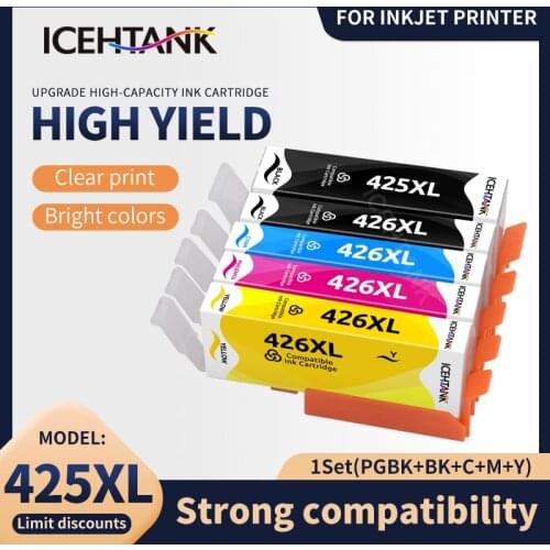 Icehtank PGI-425 Cli-426 Compatible ink Cartridge For Canon PGI425 CLI426 PIXMA IP4940 IX6540 MG5140 MG5240 MG5340 MX714 printer
