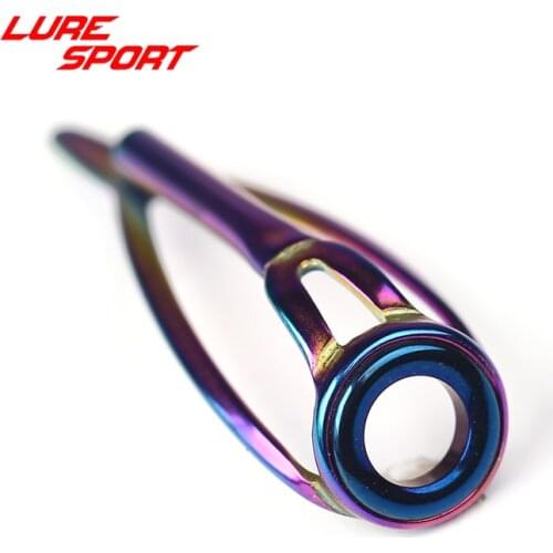 LureSport 5pc Top guide multicolor frame guide blue ring fishing rod repair Rod Building component Repair DIY Accessory