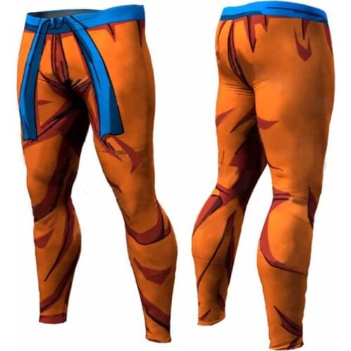 Goku 3D Printed Pattern Compression Tights Pants Men Sweat pants Skinny Legging Trousers Male Vegeta Costume Long pants