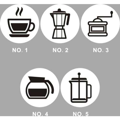 Wholesale 320PCS 4CM DIY Machine Sticker Packing Circular Self Adhesive Sticker Coffee Tools Pattern Wrapping