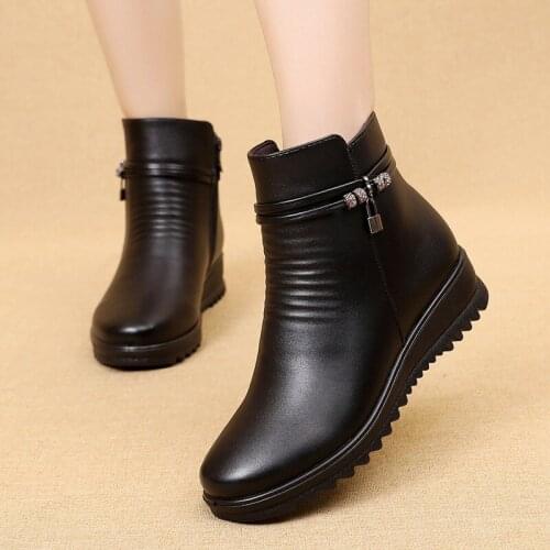 MXHY Women's Wedge Ankle Boots
