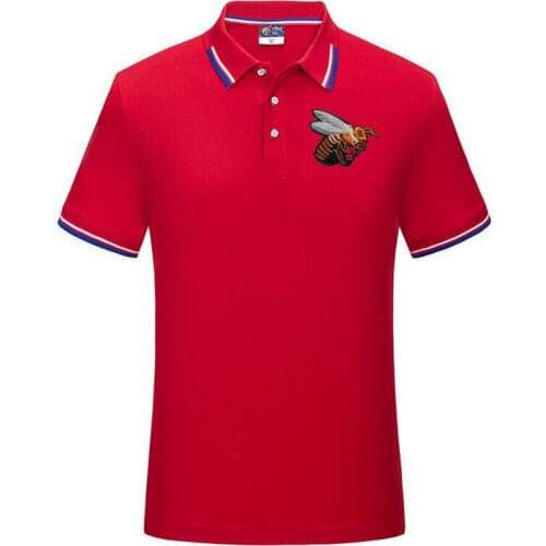 New Men anime Polo Shirt Short Sleeve Tee Shirt Breathable Embroidery Men Plus Size