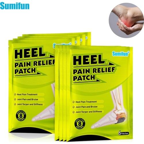 18 Pcs 3bags Sumifun Foot Heel Spur Pain Relief Patch Herbal Herbal Medical Rapid Bone Achilles Tendonitis Plaster Foot Care