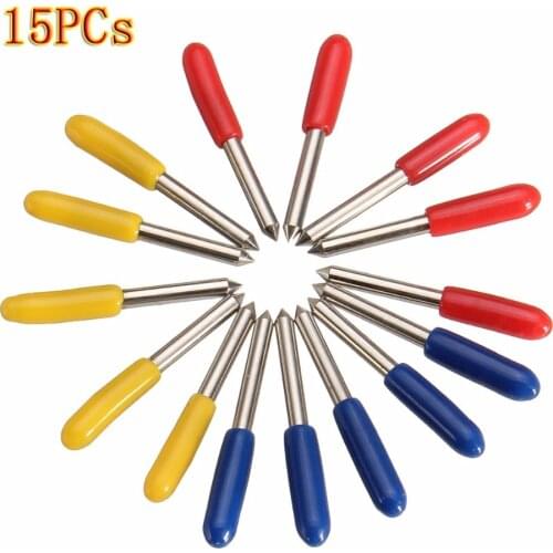 High hardness 15 pieces Roland GCC cutting plotter Ethylene cutter blade 30/45/60 degree blade 25x2mm