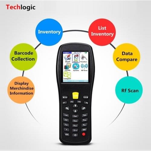 Techlogic X5 Wireless Barcode Scanner Laser Light Bar Code Reader Portable Inventory Warehouse PDA Bar Code Scanner Bar Gun
