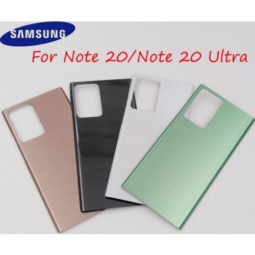 Samsung Note 20 Ultra N985 Back Battery Housing Cover Rear Door Replacement Shell For Galaxy Note 20 N980 With Adhesive Stickers