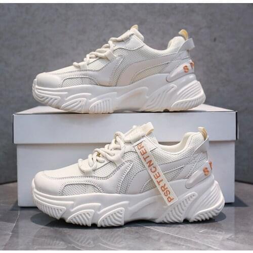 2021 Women Chunky Sneakers Thick Bottom Platform Vulcanize Shoes Fashion Breathable Casual Tennis Running Shoe for woman Female