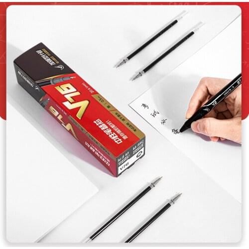 0.5mm gel pen quick-drying ink black 20pcs/set replacement nib pressure resistance writing stability special for student exams
