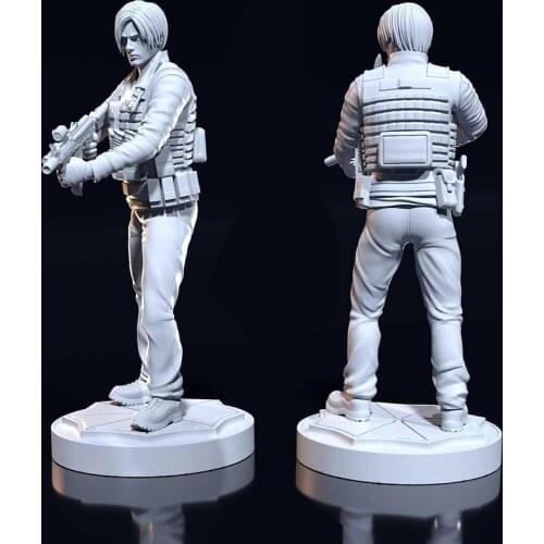 1/24 75mm 1/18 100mm Resin Model Figure Male Soldier Unpainted No Color RW-322