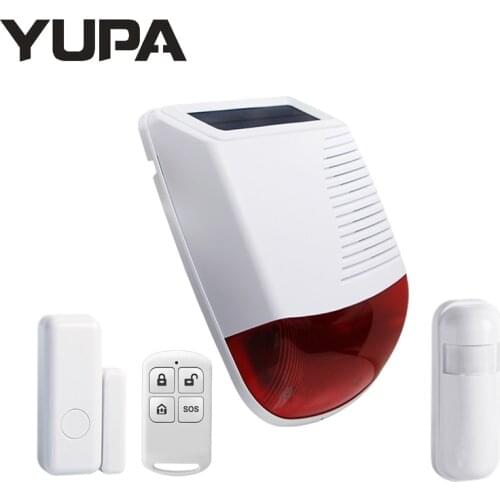 433MHz Wireless Light Flash Strobe Outdoor Solar Waterproof Siren for Home Burglar Alarm Kit Wifi GSM Home Security Alarm System