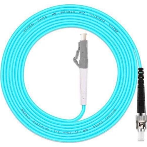5PCS/lot LCUPC-STUPC OM3 Fiber Optic Patch Cord 10G 50/125 Fiber Cable Multimode Simplex Optical Jumper Fiber Optic Patch Cord