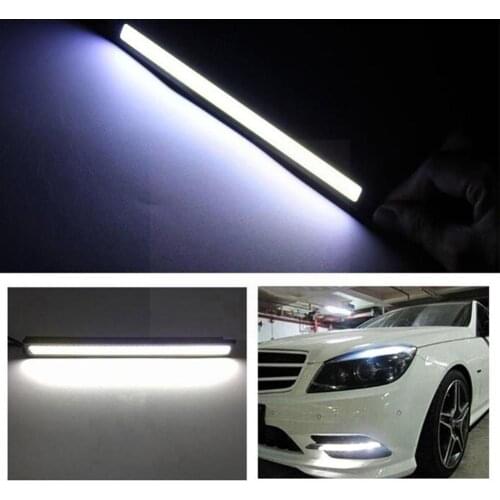 COB car daytime running light DRL flexible hose duct turn light signal ice and shock red car light bar waterproof blue LED K7Y4