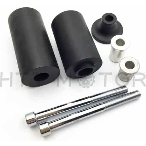 Aftermarket Free shipping motorcycle parts No Cut Frame Slider Protector For Kawasaki 2003 2004 ZX6R ZX-6R ZX6RR Black