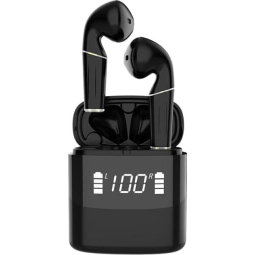 PJD TWS Wireless Bluetooth earphones Touch control Hand fre Earbuds 8D Surround Stereo Sound with LED display For all smartphone