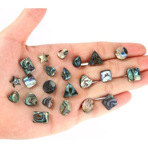 Natural Abalone Shell Beads Star Love Heart Square Seashell Spacer Beads for Jewelry Making DIY Bracelet Necklace Accessories