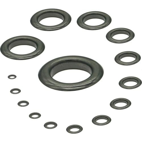 Black Copper eyelets 3|3.5|4|4.5|5|6|8|10|12|14|17|18|20|25|30|40mm scrapbooking accessories Knitwear Jeans eyelets for clothes