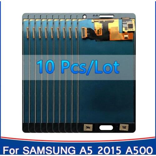 10 pcs 5.0" display for SAMSUNG Galaxy A5 2015 LCD A500 A500F A500M SM-A500F TFT LCD Touch Screen Digitizer Display Replacement