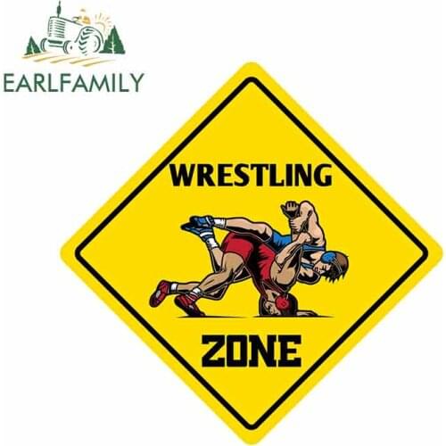 EARLFAMILY 13cm x 13cm Wrestling Zone Graphics Auto Funny Car Stickers Motorcycle Wall Door Car Bumper Waterproof Fine Decals