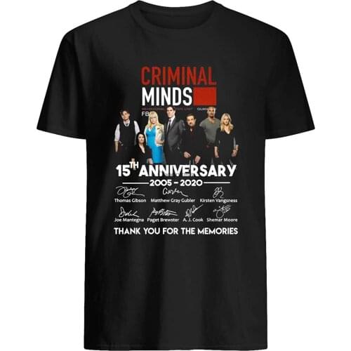 #Criminal Minds Movie 15th Anniversary 2005-2020#Spencer Reid #Derek Morgan Gift Graphic Unisex T-Shirt(1)