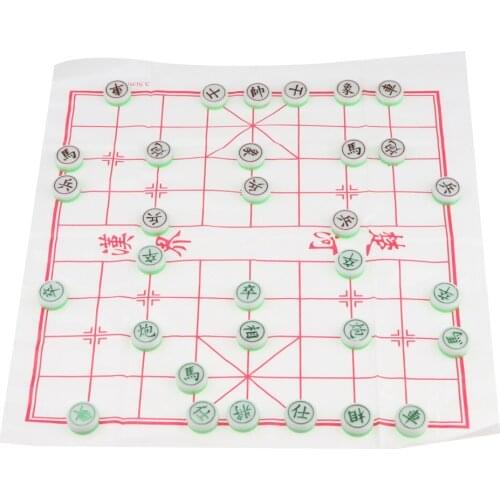 Chinese Chess-Xiangqi Children Chess Puzzle Game Playset Home Leisure and Entertainment Board Game