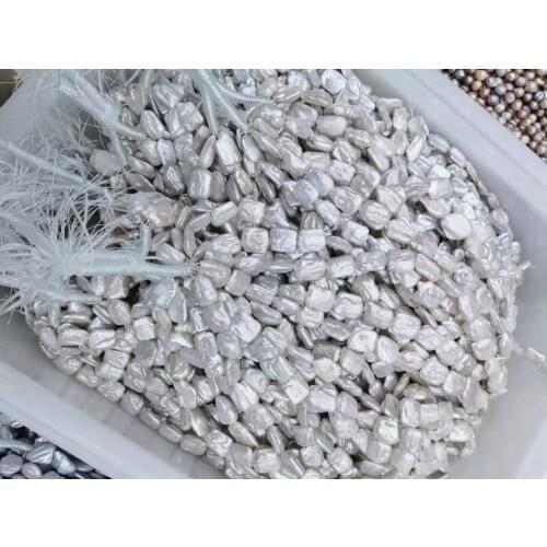 Square Shape Keshi Pearl Strand Baroque Pearl Strand For Necklace/Bracelet Women DIY Handmade Jewelry Beads 5-10Pcs Wholesale
