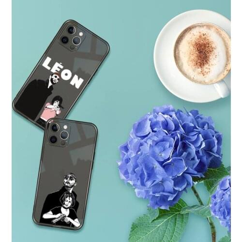 Leon Phone Case For iPhone 12 11 8 7 se 2020 pro X XS XR MAX Plus Black Transparent Cover