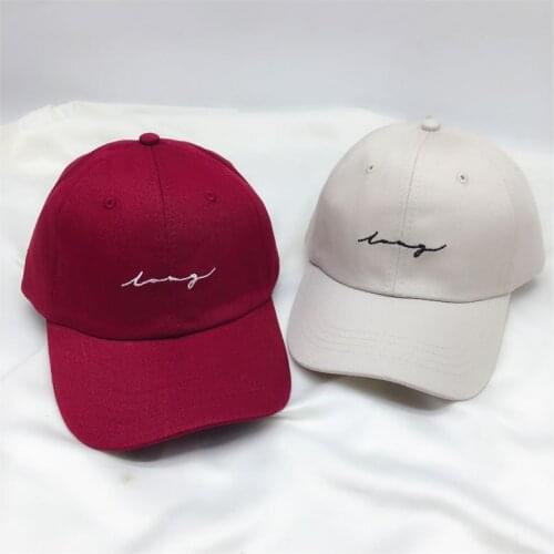 New Adjustable Baseball Cap for Women and Men Fashion Hip Hop Hats Letter Embroidery Sun Hat