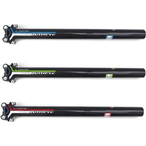 Bicycle Seatpost Carbon Fibre 27.2/30.8/31.6x350/400mm MTB Bike Seat Post Tube tija telescopica mtb подседельный штырь seatpost