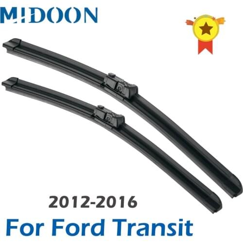 MIDOON Wiper Blades for Ford Transit Custom Fit Push Button Arms 2012 2013 2014 2015 2016