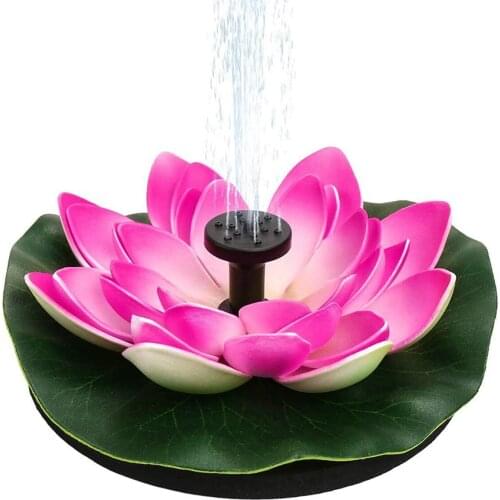 Solar Fountain Pump, 2.5W Solar Fountain for Bird Bath,Garden, Pond, Free Standing Floating Water Fountain with 6 Nozzles