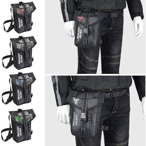 Motorcycle Drop Leg Bag Men Tactical Motorbike Riding Hip Bum Belt Pack Waist Thigh Bag Waterproof Oxford Drop Waist Leg Bag