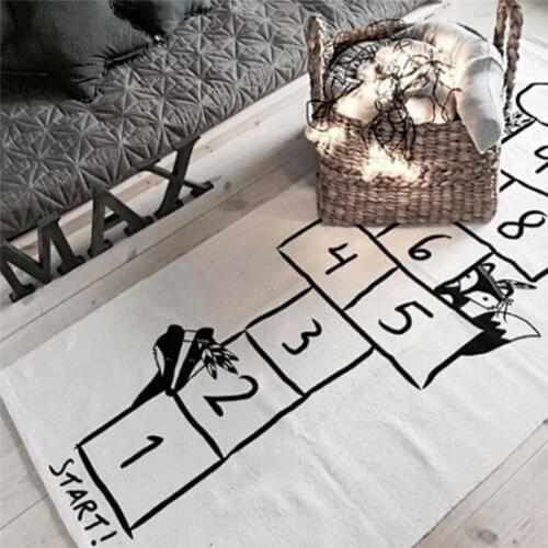 Thin EDC Blanket Baby figure Number Checker Funny Floor Bed Playing Sleeping Mats Kids Toddler Cover Developing Carpet Friends