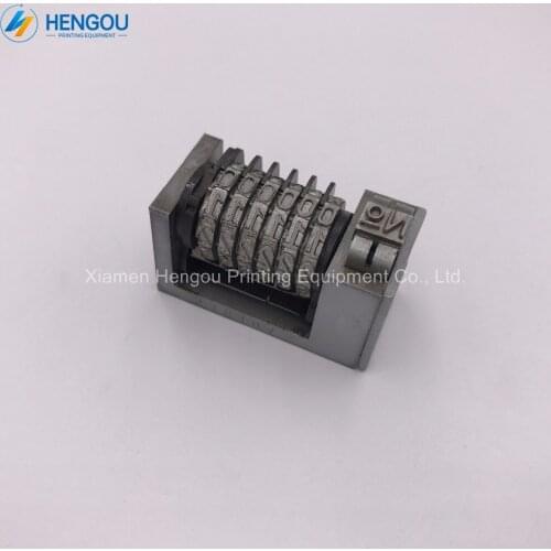 1 Piece 6 digits 4x8 forward full steel numbering machine Gothic Font jump mode 012345... 6 modes numerators