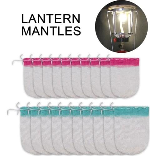 10pcs Gas Lantern Mantle Kerosene Gas Lamp Cover Durable Mesh Mantle