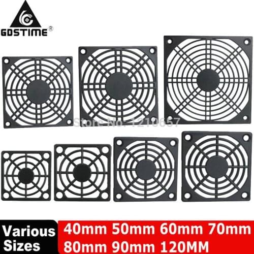 10Pcs Lot Gdstime Computer Mesh 40mm 50mm 60mm 70mm 80mm 90mm 120mm PC Fan Dust Filter 4cm 5cm 6cm 7cm 8cm 9cm 12cm