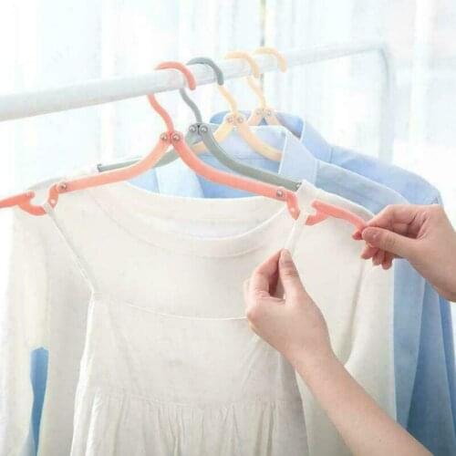 10Pcs Folding Cloth Retractable Portable Hanger Traveling Camping Laundrys Dryings Rack Convenient