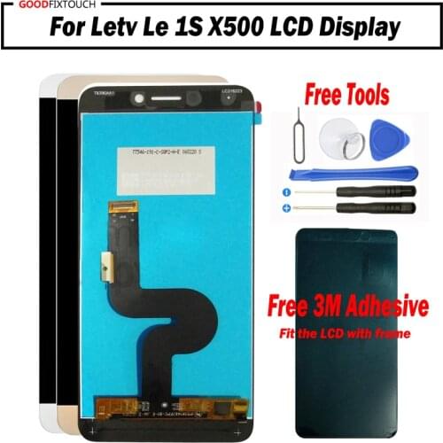 100% test For Letv Le 1S X500 LCD Display Touch Screen Digitizer Assembly with 3M Adhesive Sticker For Letv Le 1S X501 X509 X507