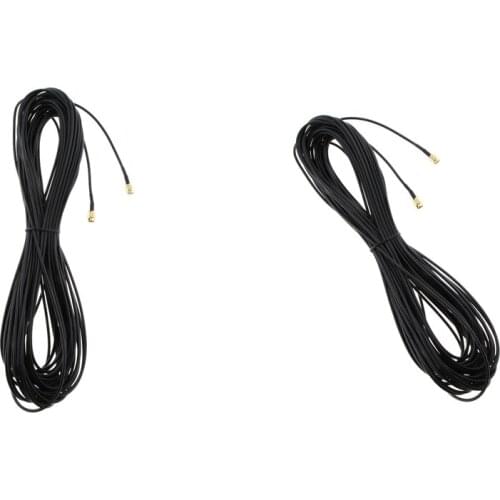 2Pack WiFi Antenna RP-SMA Male to Male Extension Coax Cable for Wi-Fi Router
