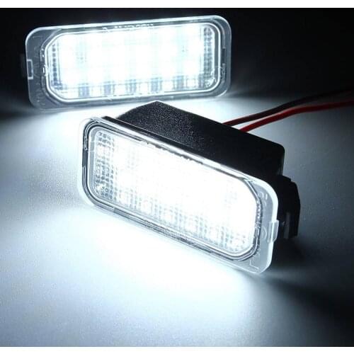 2PC LED Number License Plate Light for Ford -FOCUS MK II FIESTA MK VII -MONDEO MK IV KUGA S-MAX 2008-2019 Car Light Accessories