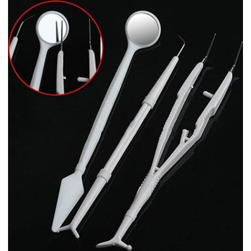 3pcs Stainless Steel Dental Tools Kit Teeth Scraper Mouth Mirror Dentists Pick Tool Teeth Scaler for teeth whitening kit