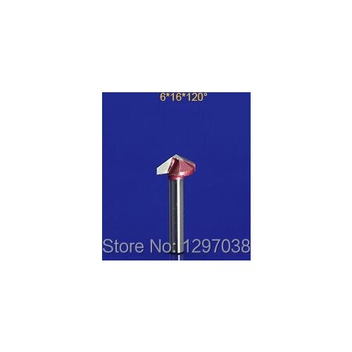 4pcs 6*16*120degree 3D Bit Router V type cutter woodworking trimming knife edge chamfering tools cnc engraving machine cutter