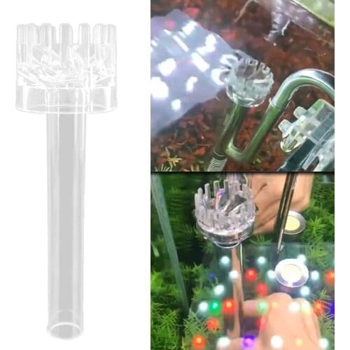 Acrylic Skimmer Aquarium Filter Degreasing Film Float Inlet Outlet Pipe Remove Oil Slick Basket for Shrimp Fish Tank