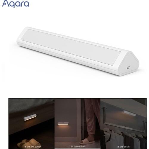 Aqara Induction LED Night Light Magetic Design 2 Level Brightness Human Body Sensor 8 Month Standby Time for Bedroom Closet