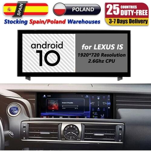 4GB RAM Android 10.0 Car Audio GPS Navigation For Lexus IS300 IS350 IS250 IS200T IS F 300 350 200t 2015 Multimedia BT Head Unit